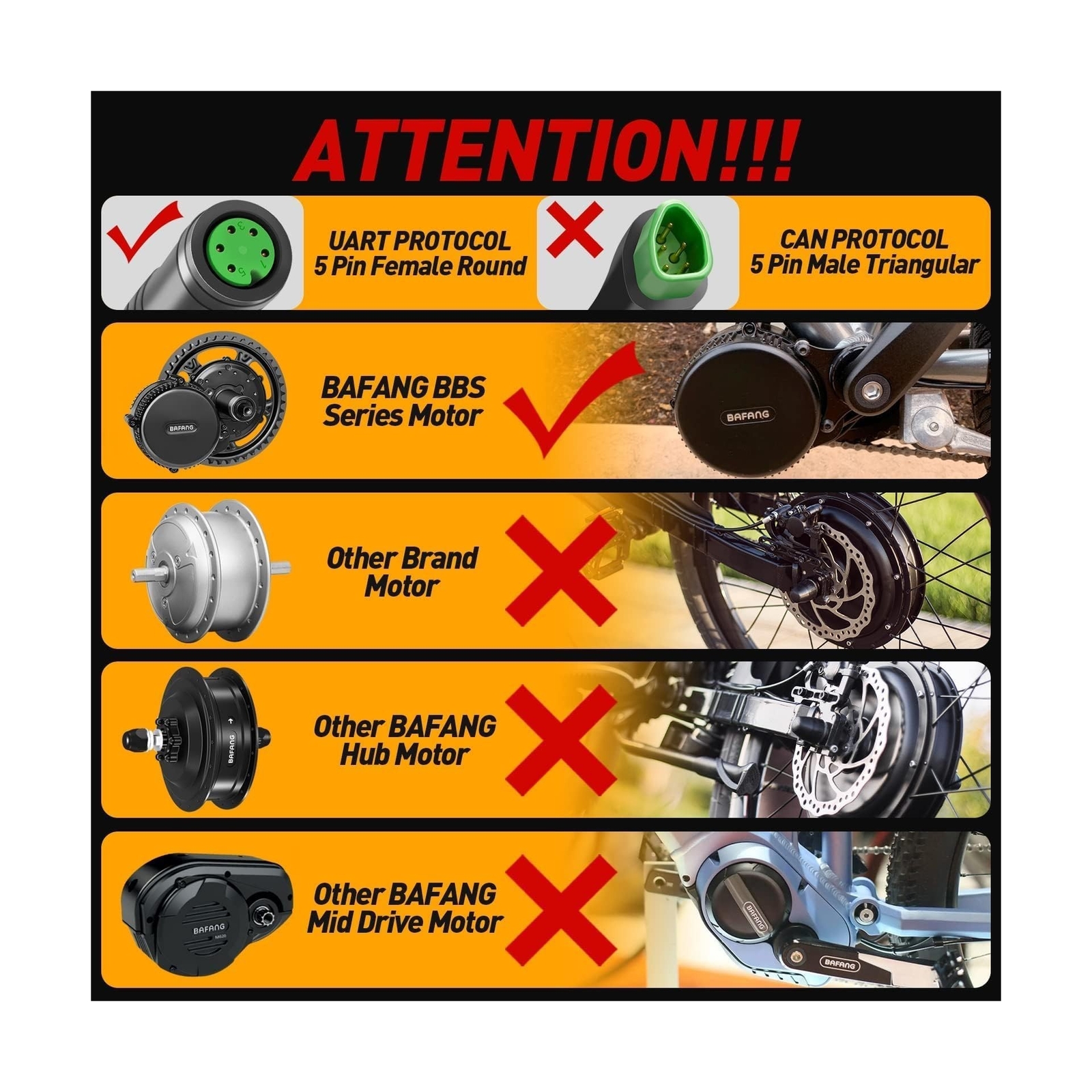 BAFANG 3.5in eBike Display DPC18 for BBS01B BBS02B BBSHD Mid Motor 0-9 Pedal …