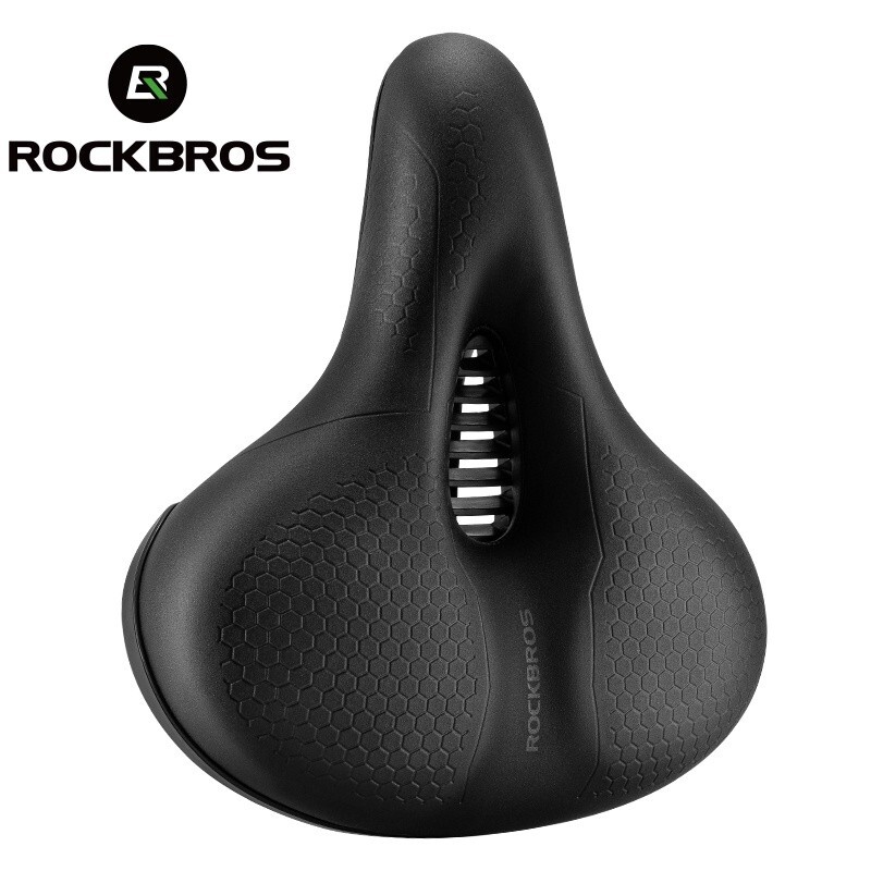 Bicycle Cushion Soft Saddle Comfort Wide Racing MTB Mountain Bike PU Hollow Seat