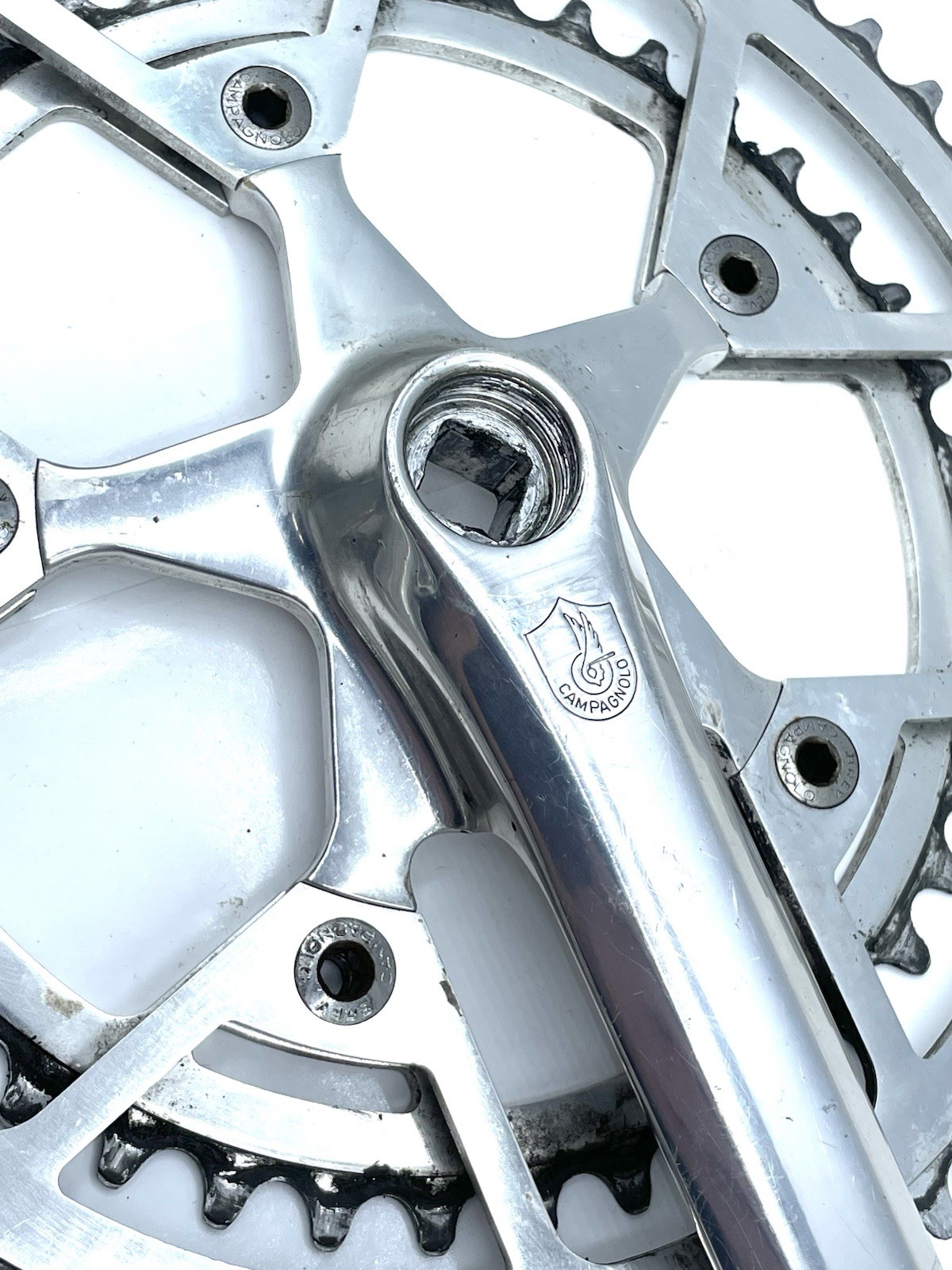 Campagnolo Triomphe Crankset 170mm 52/42 ISO Square Taper Vintage Campy Italy