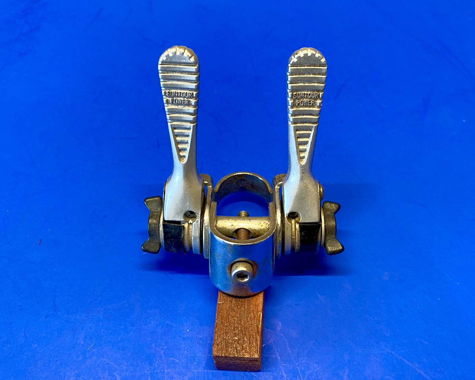 Vintage SunTour POWER SHIFTER Ratcheting Downtube Shifter Set Bicycle