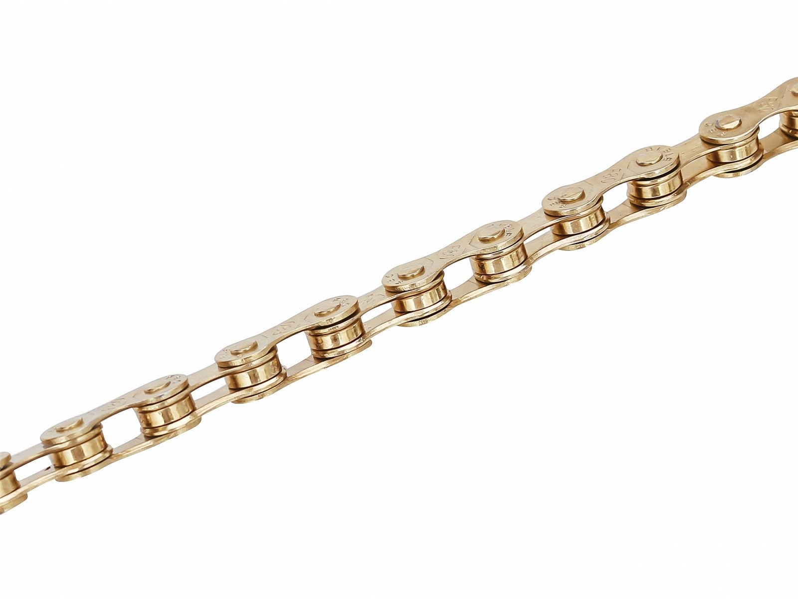 FSC 6,7,8 Speed 116L Bicycle Chains, Silver,(1/2×3/32-Inch) Gold
