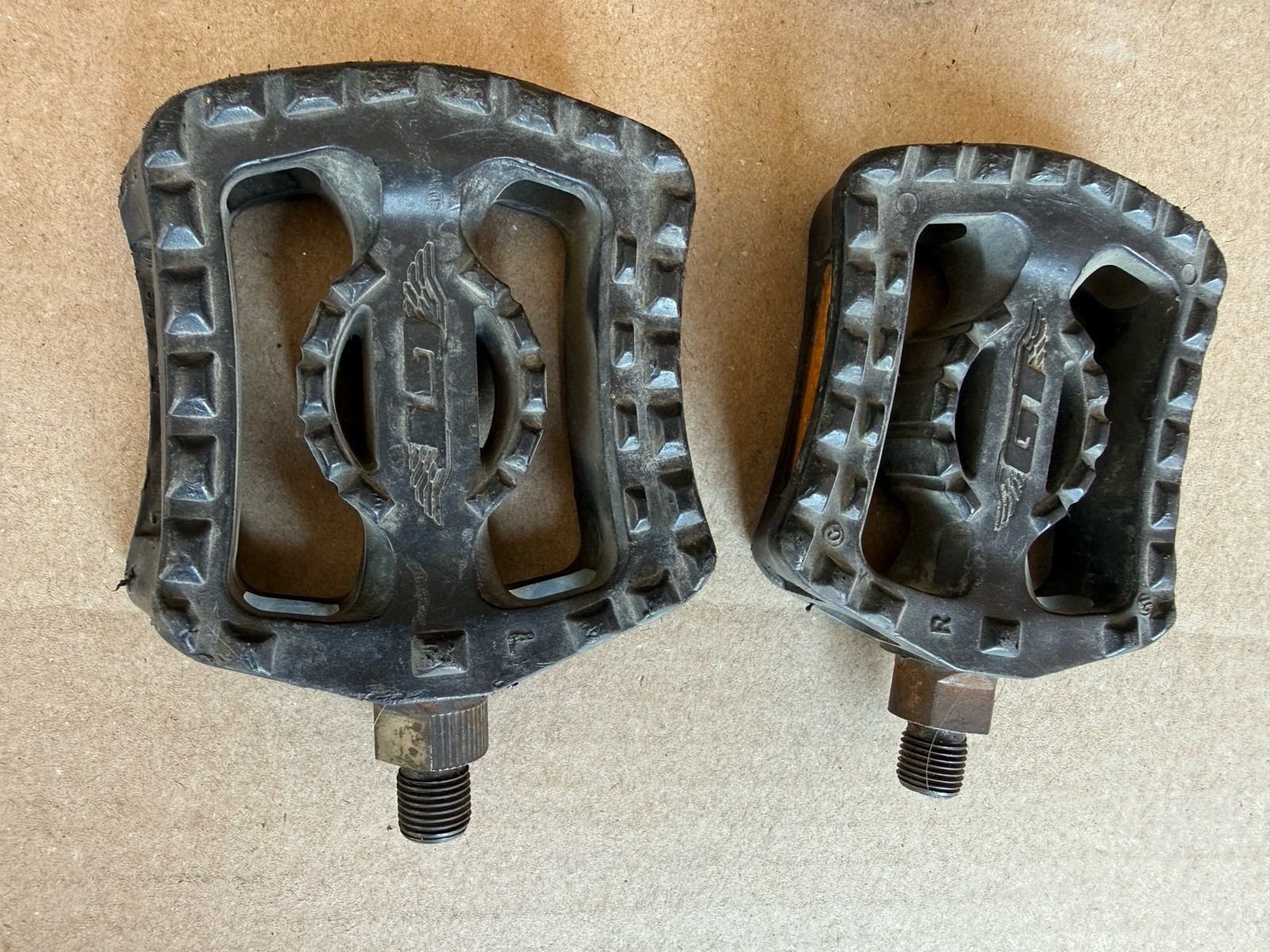 Vintage Old Mid School BMX Pedals – GT, Victor VP Metal Plastic 1/2” 9/16” Lot