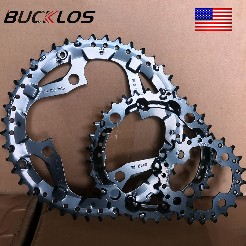 Bucklos 64/104BCD Bike Chainrings 22-44t Double/Triple MTB Chain Ring Sprockets