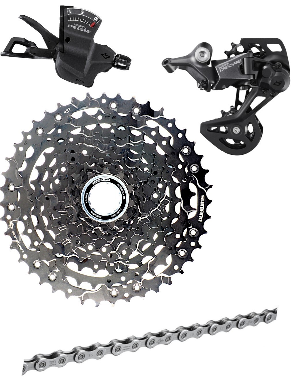 Shimano Deore 1x10S LinkGlide SL/RD M5130 CN/RD/CS-LG400 11-43T READ