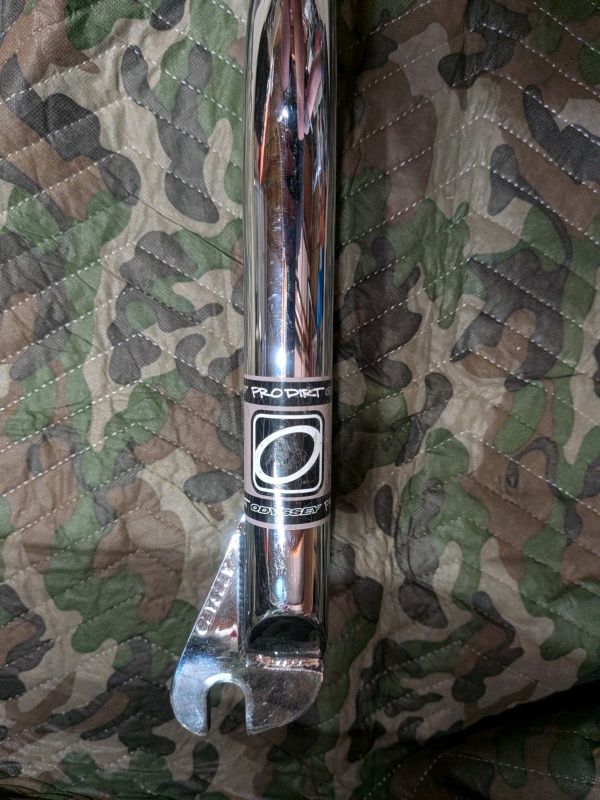 Odyssey Bmx Pro Dirt 14mm Forks Mid School Chrome S&M T1 Primo Used