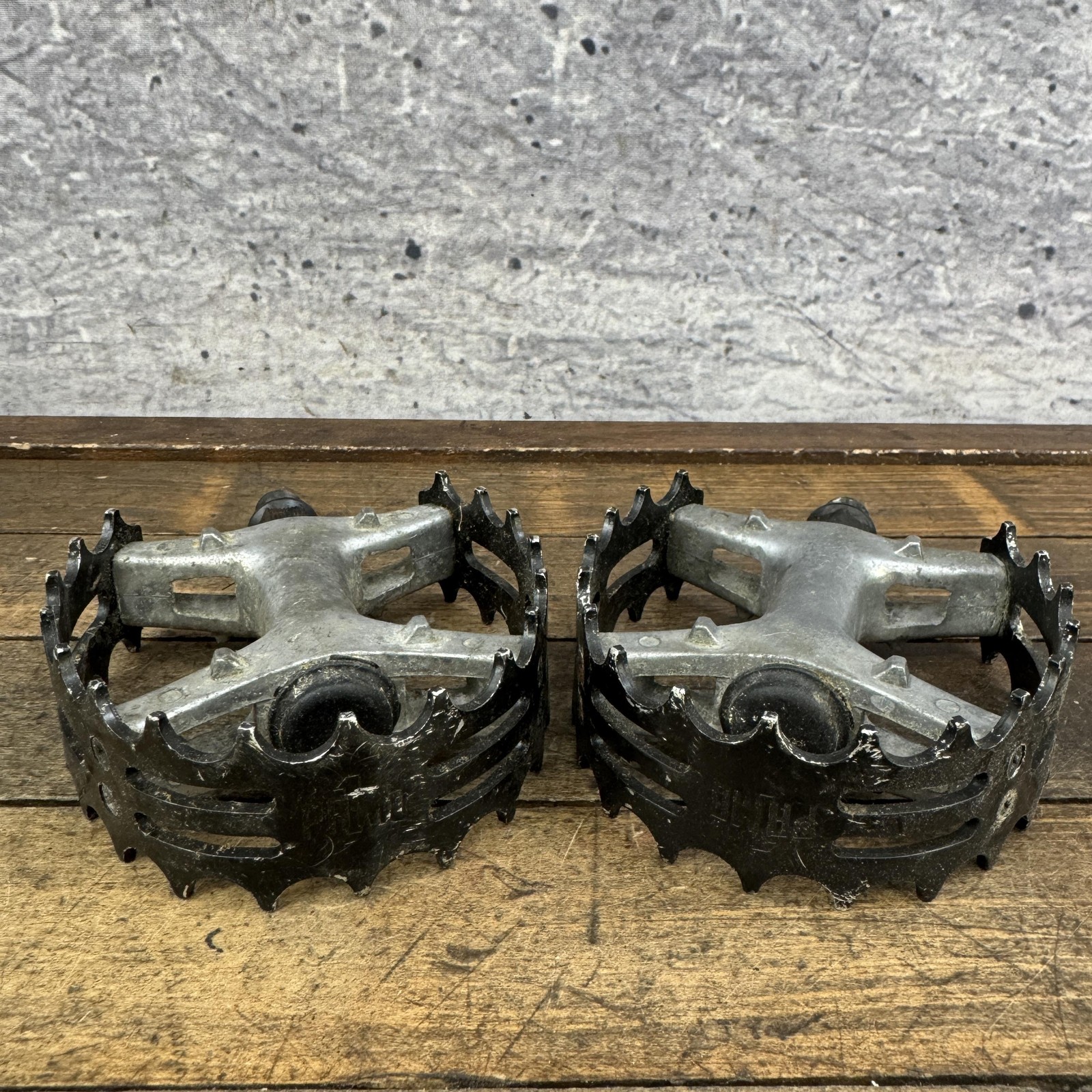 Vintage Primo Pro BMX Bike Pedals 1/2 Black Pair 450g Mid School Alloy Platform