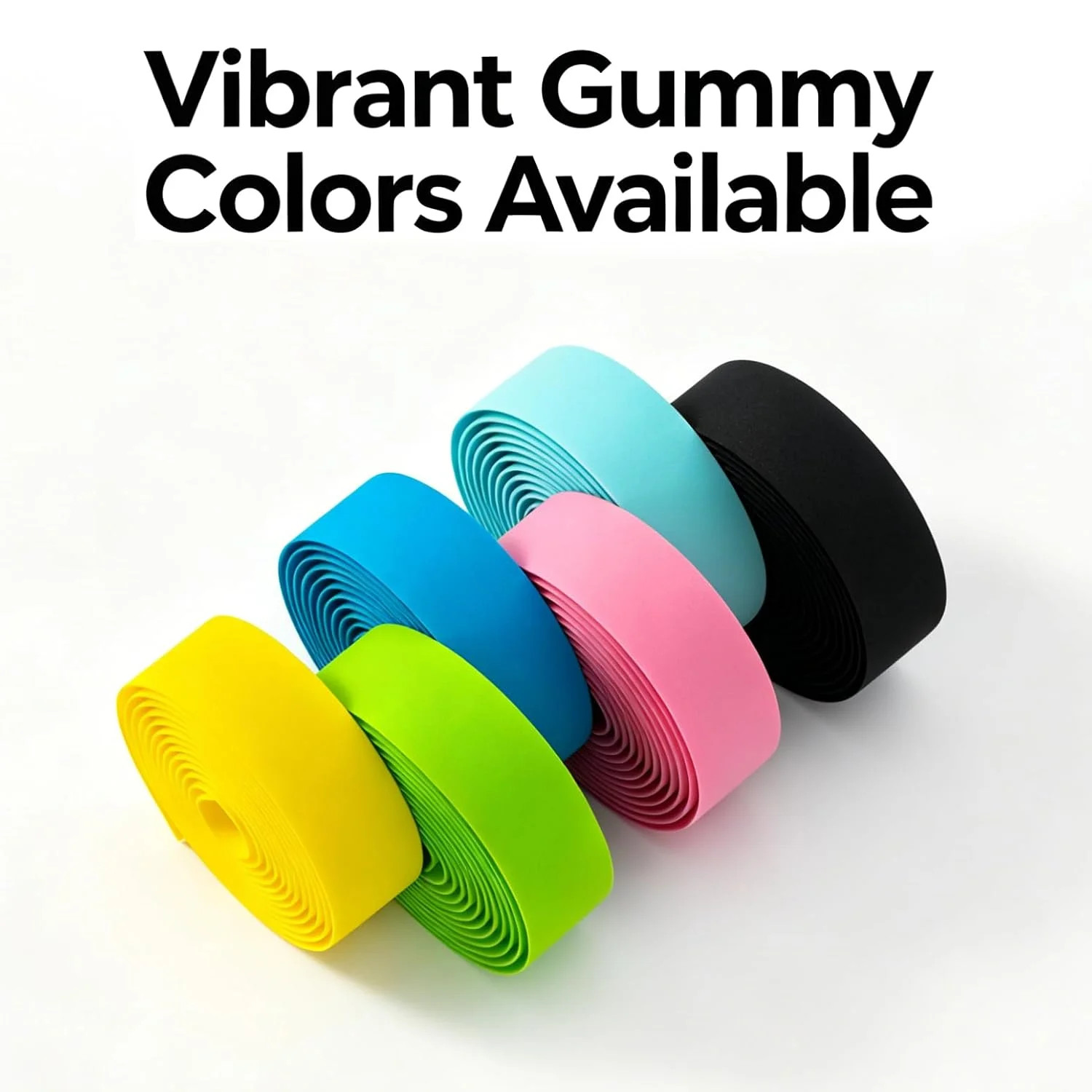 3mm EVA Bicycle Handlebar Tape – Reusable Non-Adhesive Road Bike Bar Wraps with