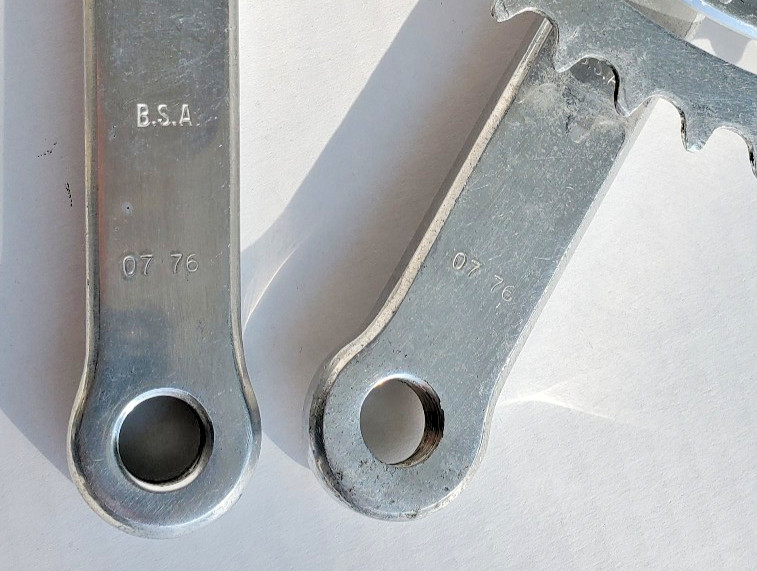 Vtg Nervar Bicycle Crank Set 54/40 BSA Stronglight Trek Motobecane Peugeot 70’s