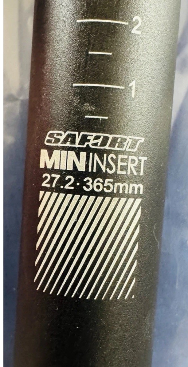 Safort Suspension Seatpost 27.2mm/ 365mm MTB Bike/ eBike AD-SP18-Open Box