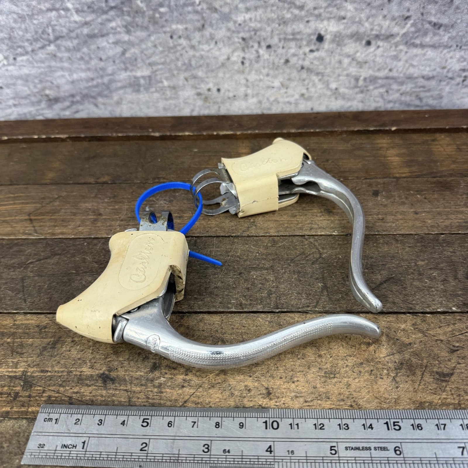 Vintage Weinmann Brake Levers Pair Carlton Hoods Non-Aero Drop Bar Raleigh Road