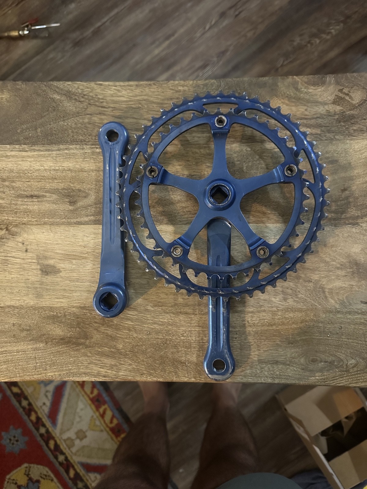 Galli Crankset Blue Anodized Rare