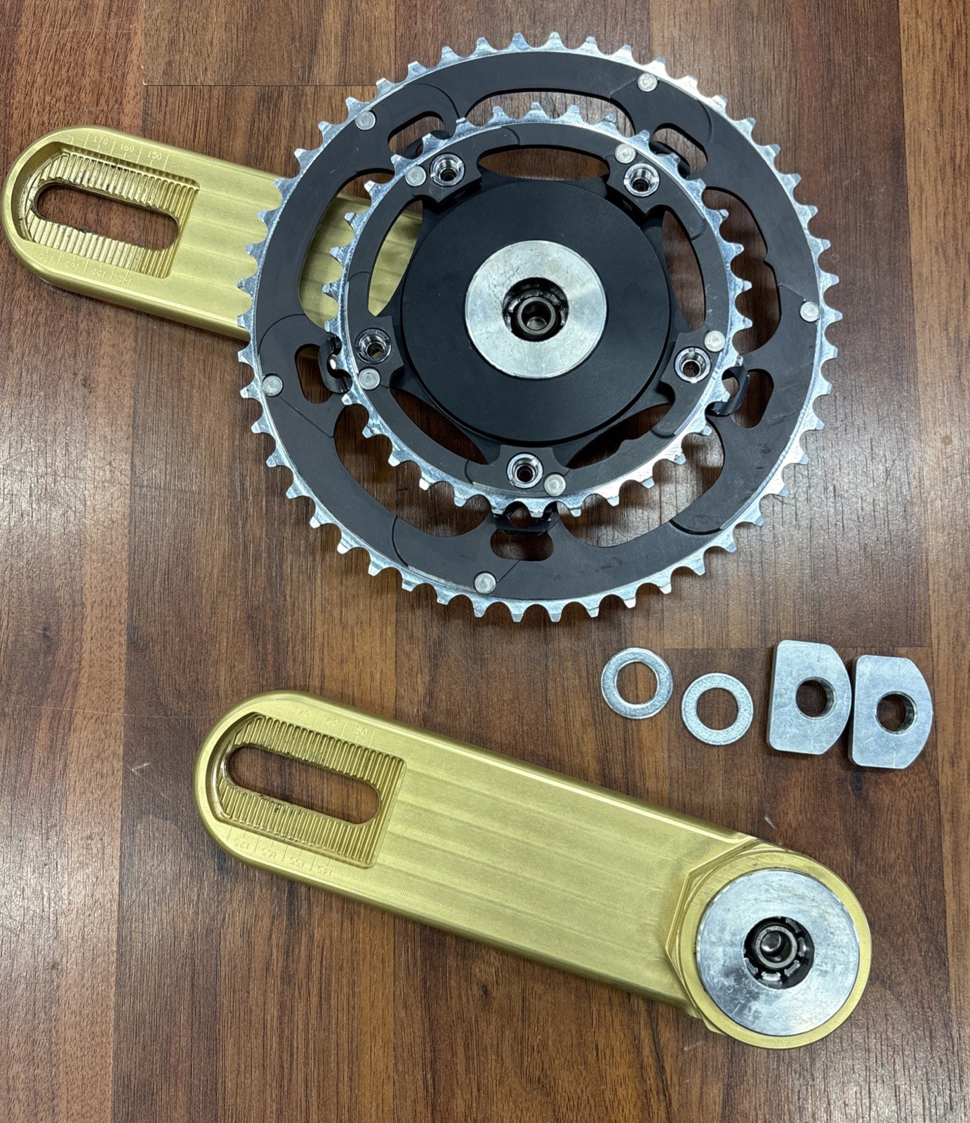 PowerCranks Adjustable Crankset 145 150 155 165 170 175 180 Rare USA Gold