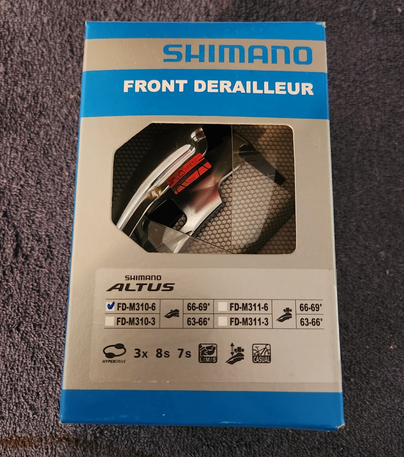 Shimano Altus FD-M310-6 bicycle front derailleur