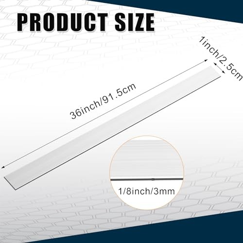 Zonon Pcs 6061 Aluminum Flat Bar 1/8 Thickness x 1» Width 36 x 1 x 1/8 Inch 2