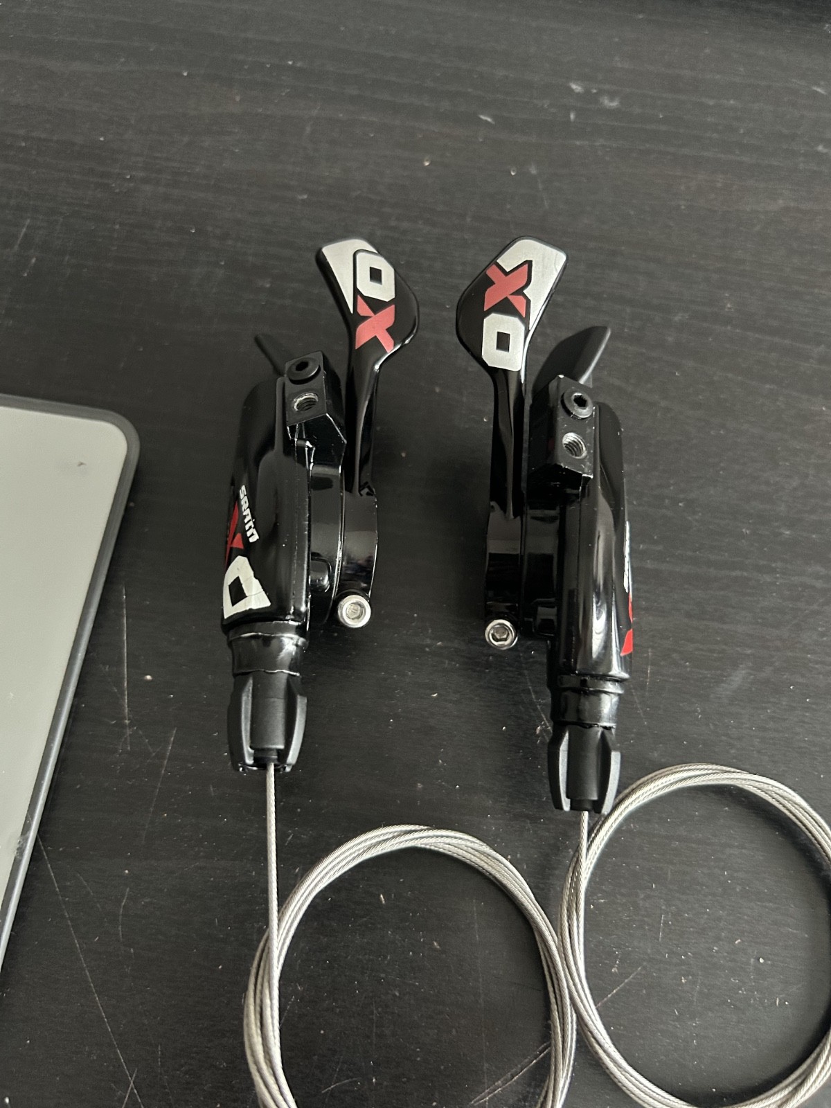Sram X-0 Trigger Shifters 2x10s Left & Right Shifter Set Black/Red/White