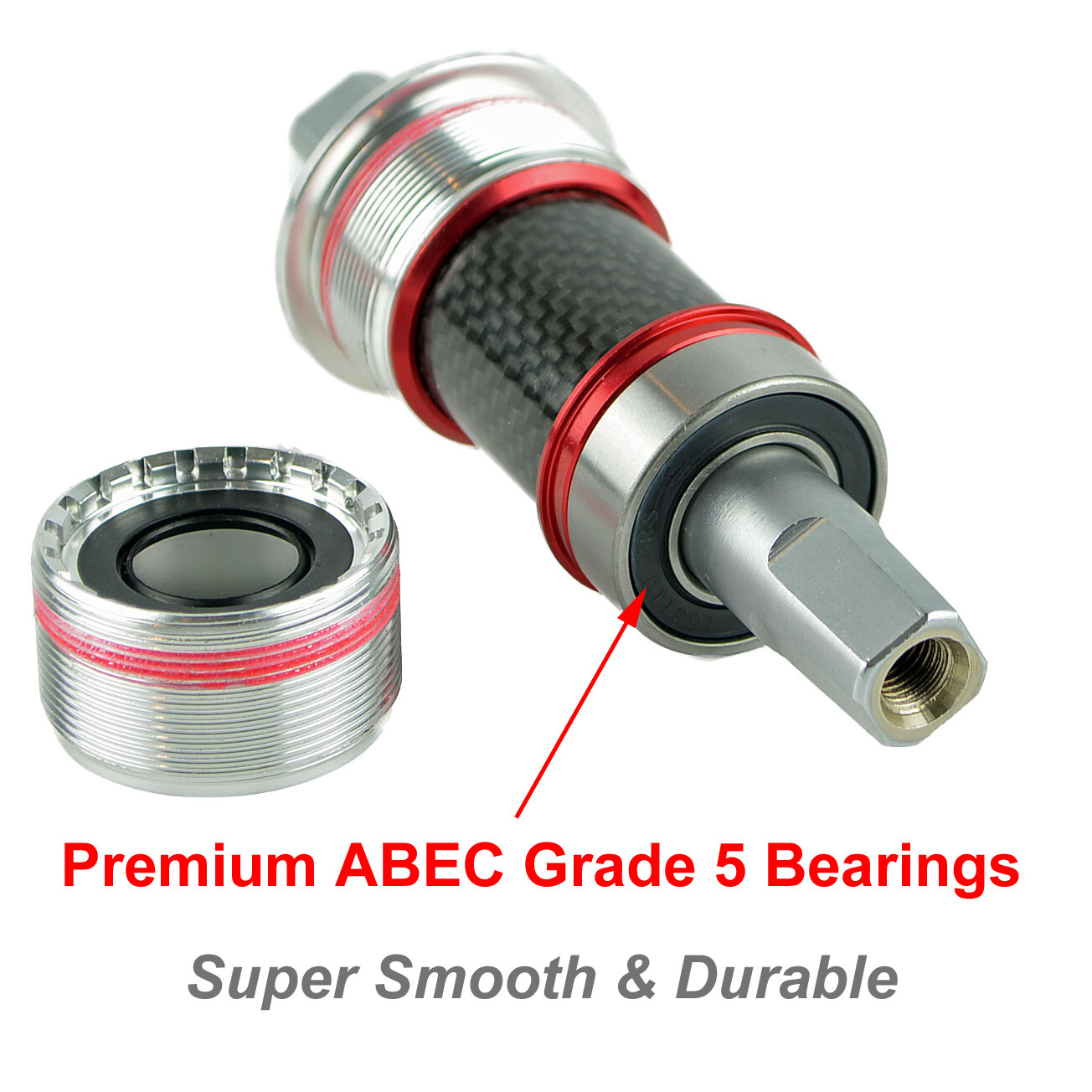 OMNI Racer Square Taper Steel Bottom Bracket Centaur Veloce Mirage: 70×115.5mm