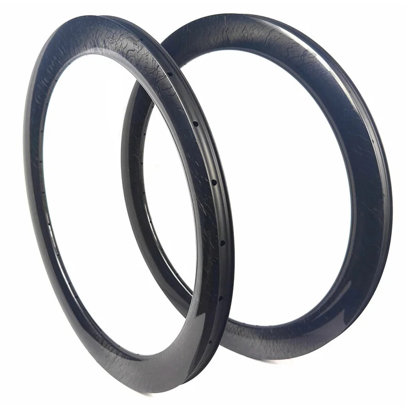 1 Pcs Carbon Road Bike Rim 700C Bicycle Rim Marble Shiny Disc Brake Tubeless