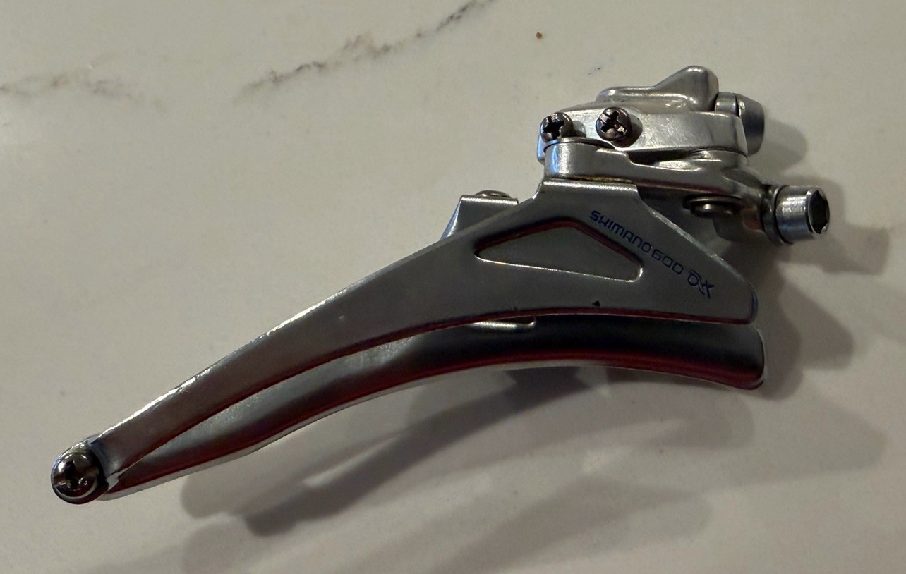 Shimano 600 AX FD-6300 Front Derailleur 2x6s Braze-On NOS