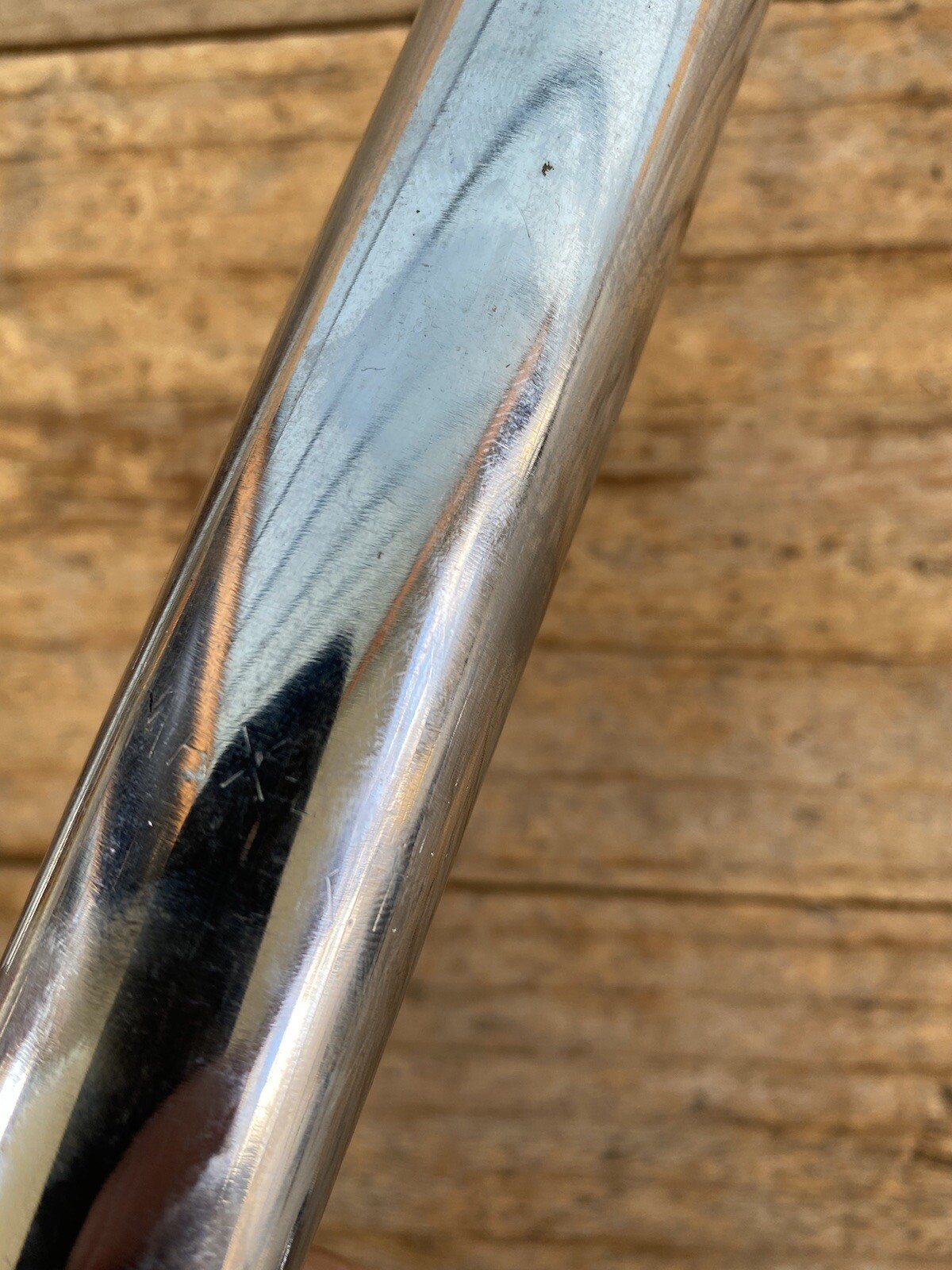 Nice Chrome Heavy Duty 28.6mm Mountain Bike Urban Touring Seat Post-Almost 14”