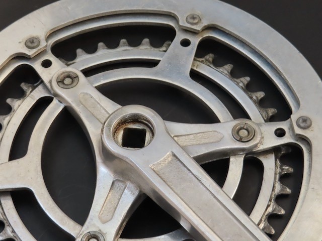 170mm x 116bcd Nervar BSA 3 pin arm aluminum square taper crankset 52/40