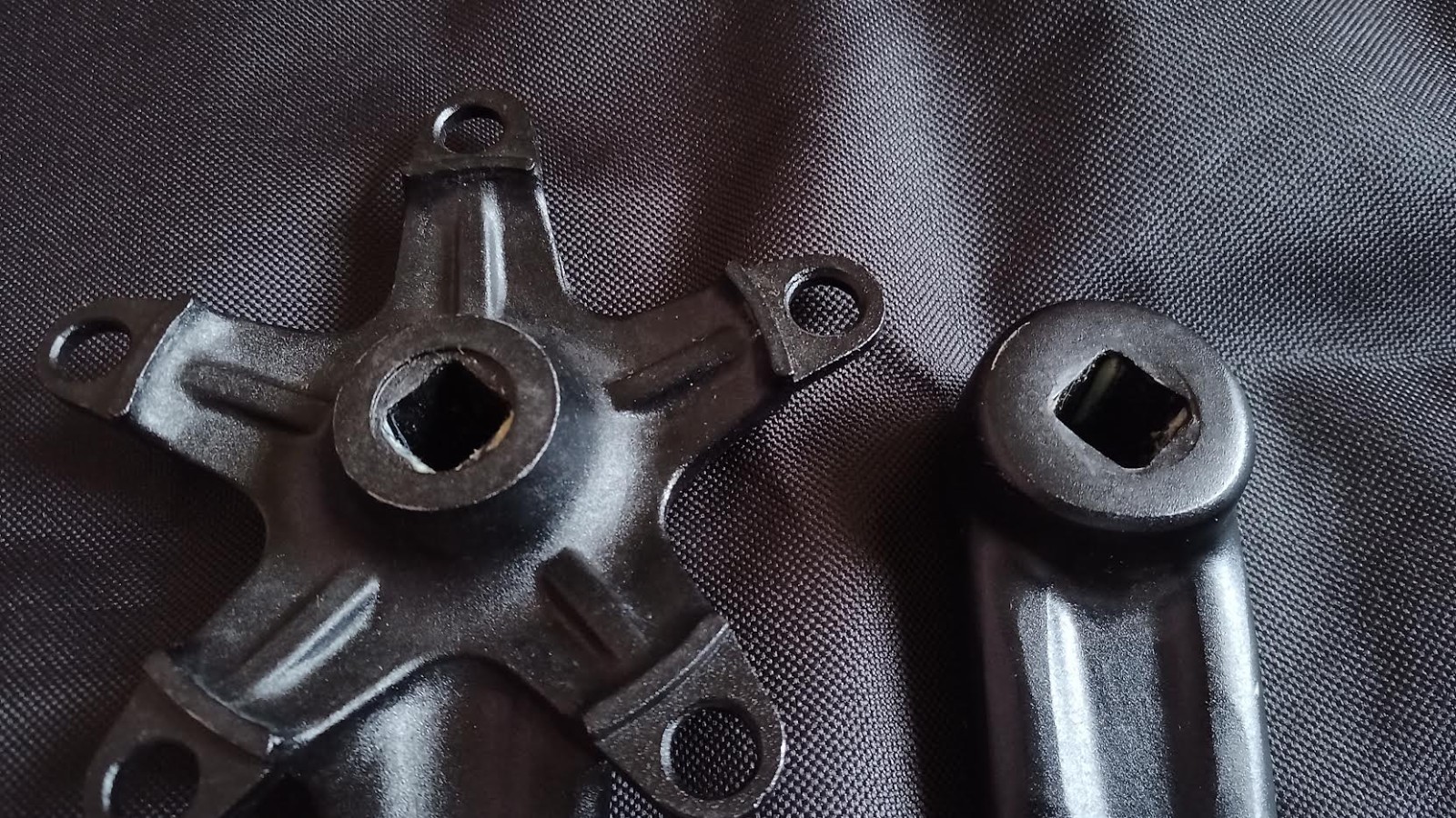 SINZ bmx 155mm crankset black 110bcd