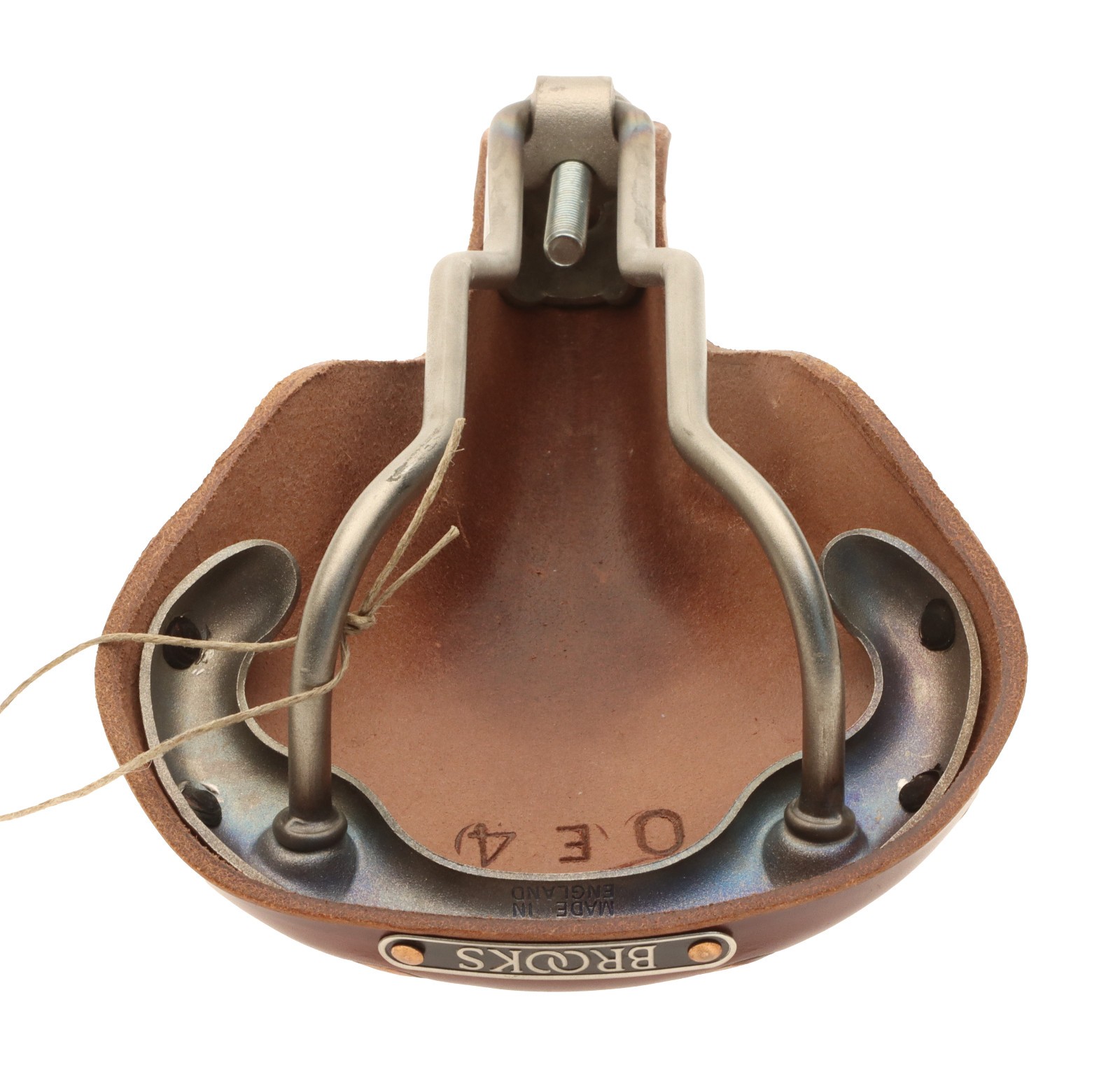 Brooks Swift Saddle Titanium Rails Hard Leather Cover Brown NEW NOS