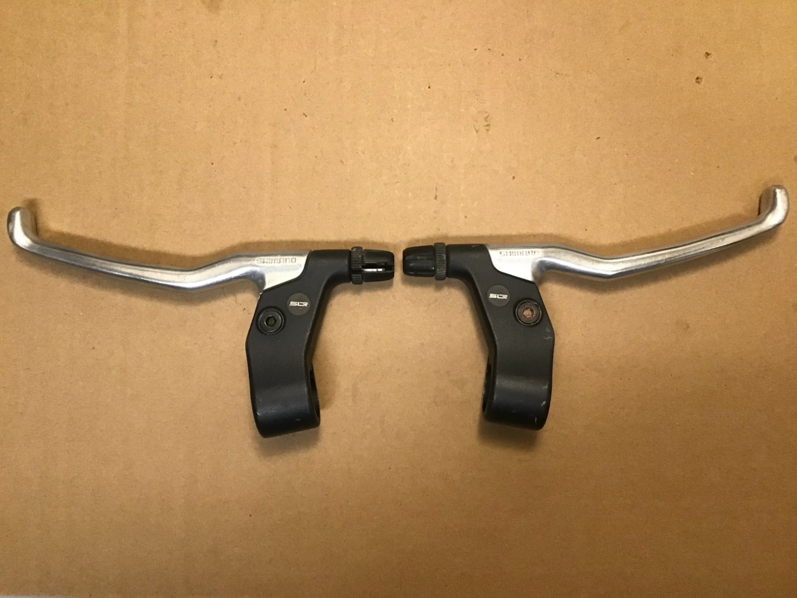 Vintage Shimano BL-MT62 SLR Brake Levers Pair 22.2mm Black Aluminum Japan MTB