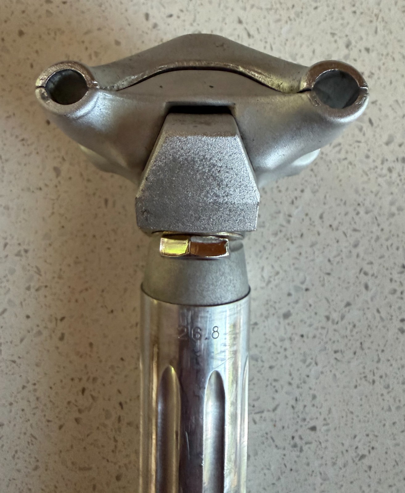 CAMPAGNOLO RECORD FLUTED SEAT POST W/BOTTECCHIA ENGRAVING 26.8 MM