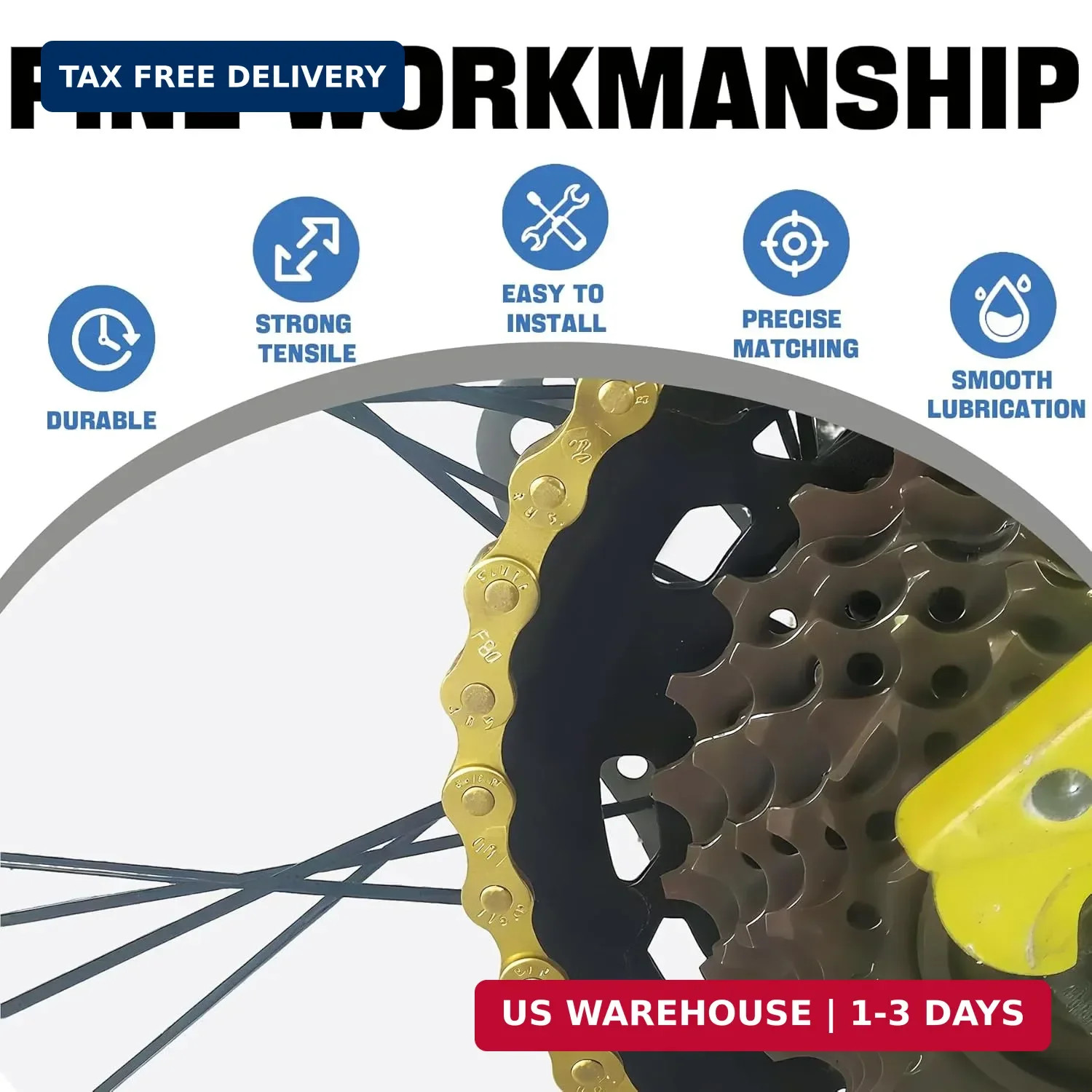 6/7/8/9/10/11/12 Speed Bike Chain – High-Strength, Durable & Smooth-Shifting for