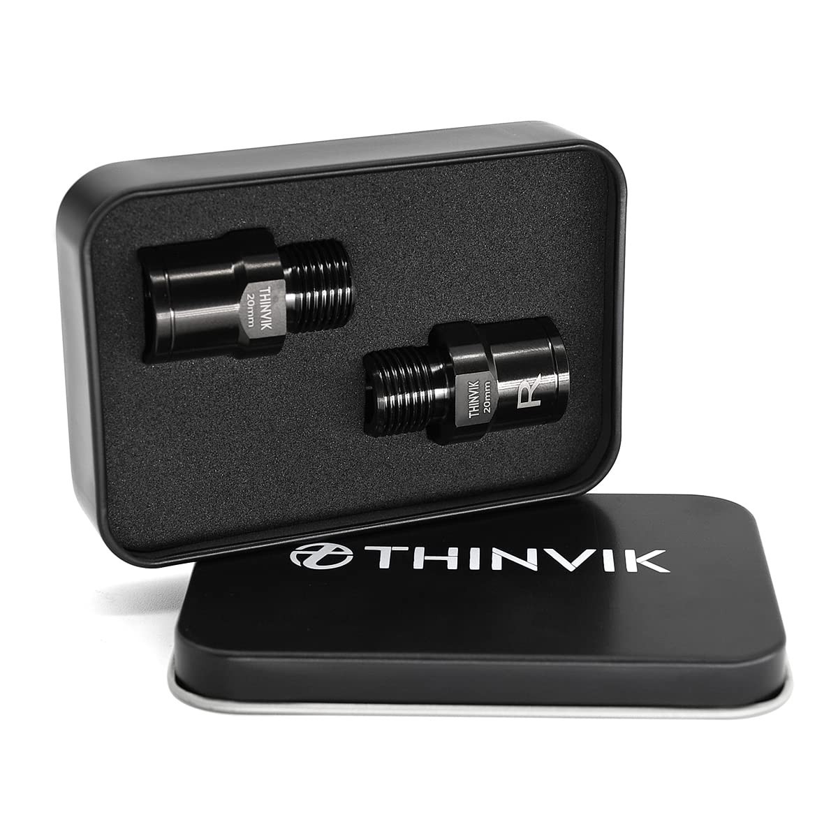 Extended Bike Pedal Extenders 20mm – Titanium Alloy Spacer for 9/16″ Pedals
