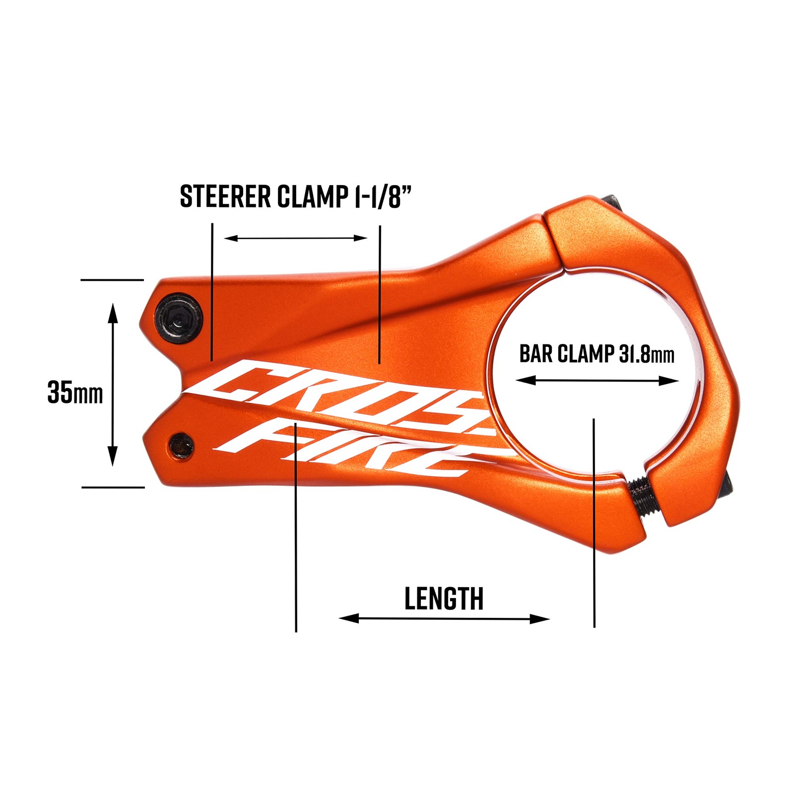Mountain Bike Stem Crossfire Handlebar Stem For Downhill MTB Cycling Part