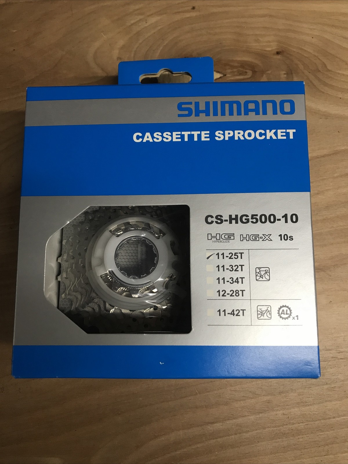 Shimano CS-HG500 Cassette – 10-Speed, 11-25t, Silver