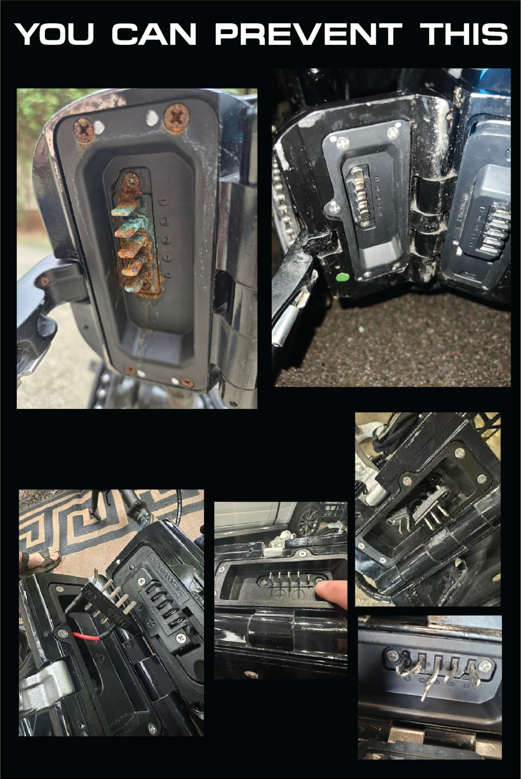 Battery Port + Connector Cover Kit Compatible with Lectric XP 1.0 2.0 3.0 XP4