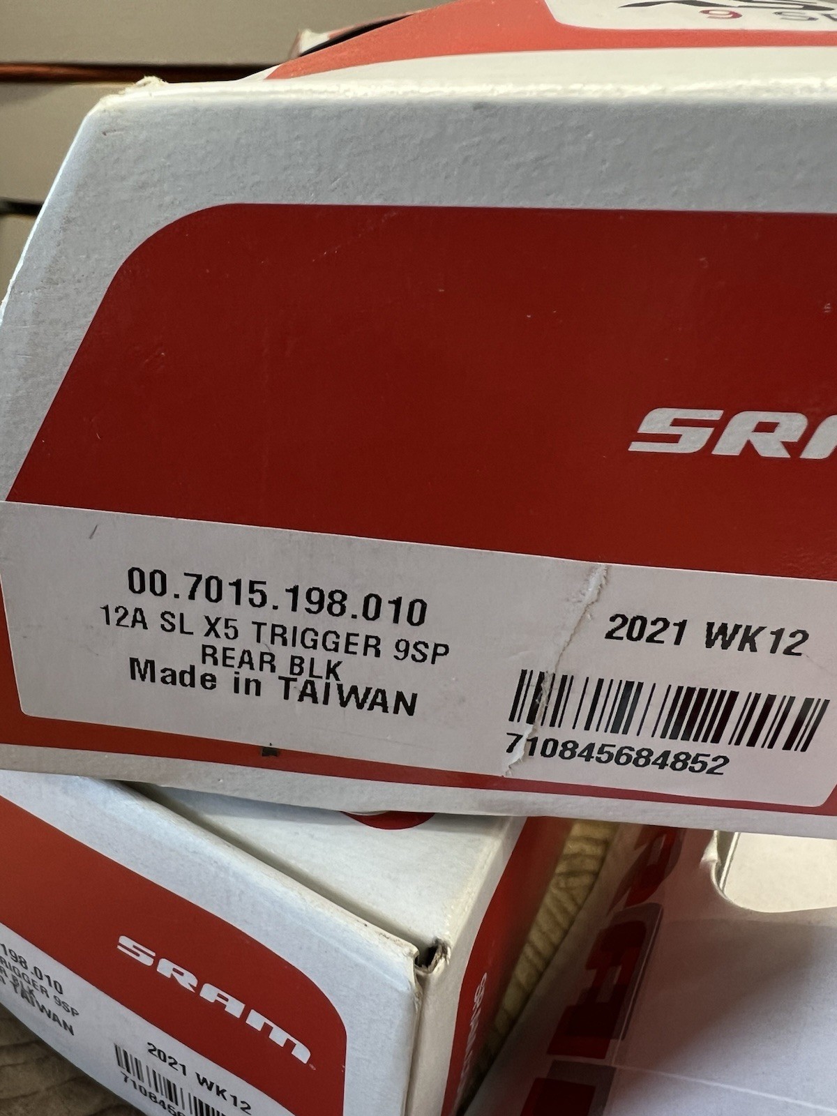SRAM X5 Rear Trigger Shifter Shift Lever 9 speed 1:1 pull Ratio Mountain