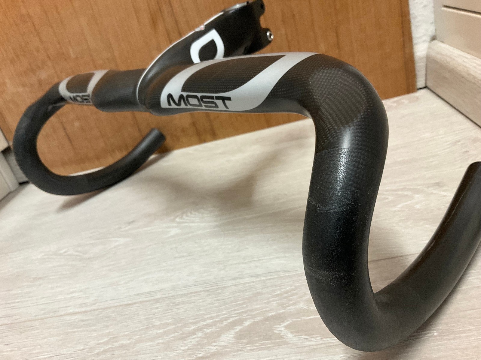 NOS Pinarello Most Talon Carbon Compact Integrated One Piece Handlebar Handlebar