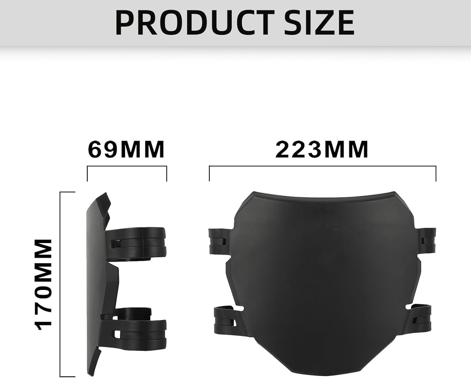 Front Number Plate for Ebike,Electric Dirt Bike Plate Replacement for Ridstar…