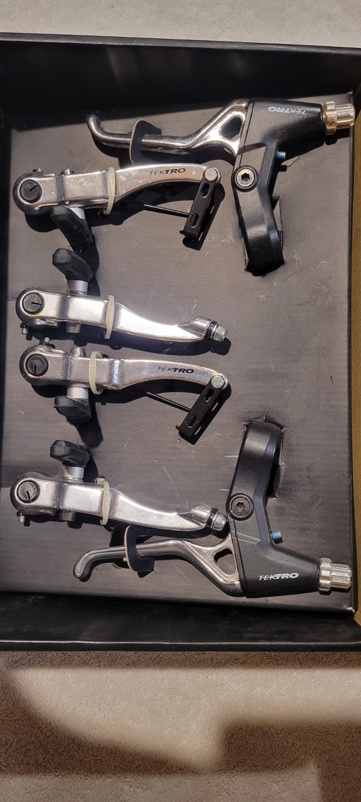 TEKTRO RBP Series Linear Pull Brake Upgrade Kit Silver Models 824A/384A, F/R
