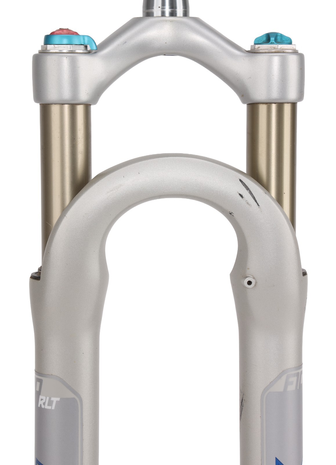 Fox Factory F100 RLT Disc Mountain Bike Fork 26″ 100mm w/ Lockout 32 SILVER QR