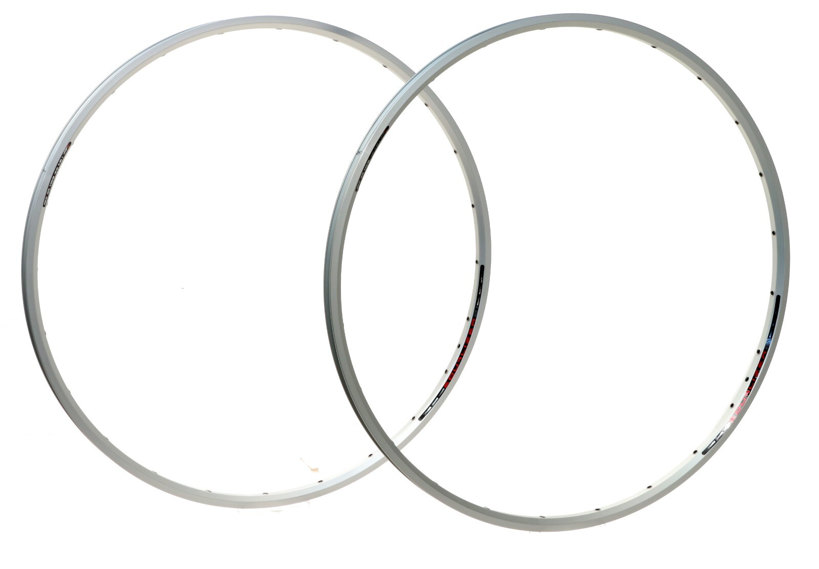 Sun Ringle Equalizer 21 MTB Bike Rims Pair 26″ 24H Silver Eyelets Disc NEW NOS