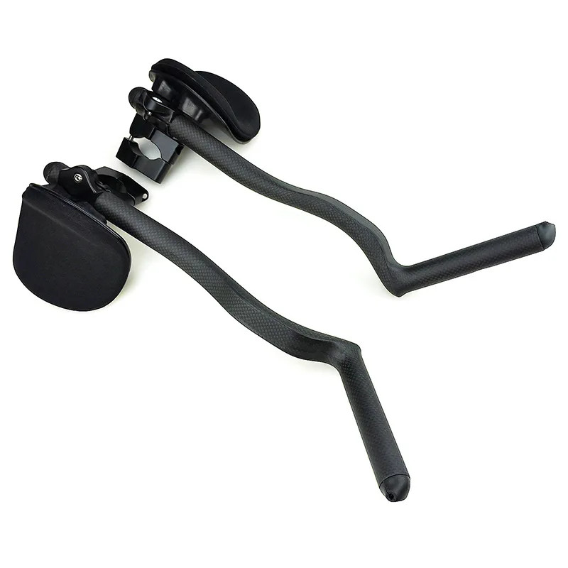 Carbon Fiber Bicycle Triathlon Bar 55° Degree Anti-slip Integrated Aero Rest Bar