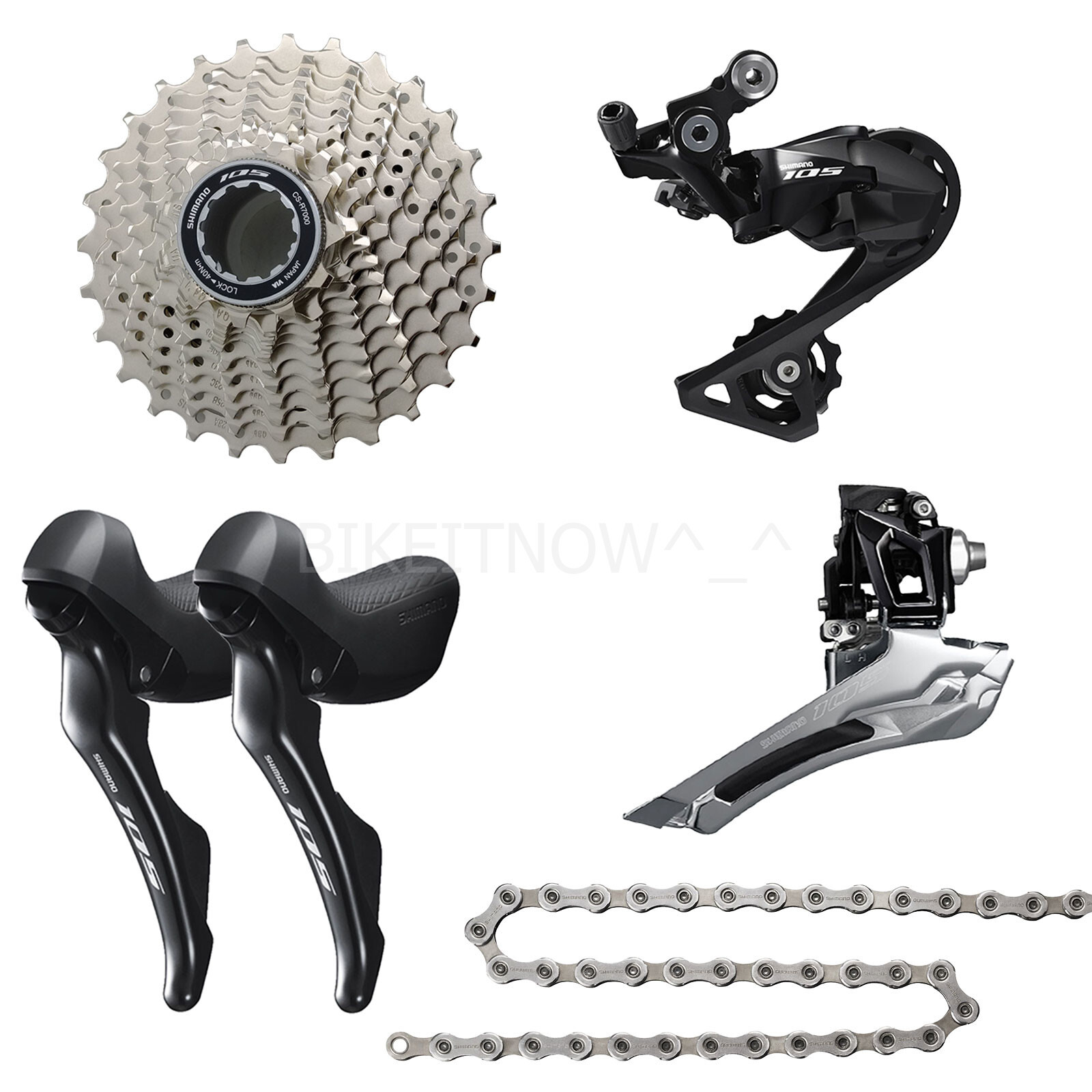 Shimano 105 R7000 2×11 Spd Group set 5pcs Shifter,Derailleur,RD-R7000 SS,11-28t