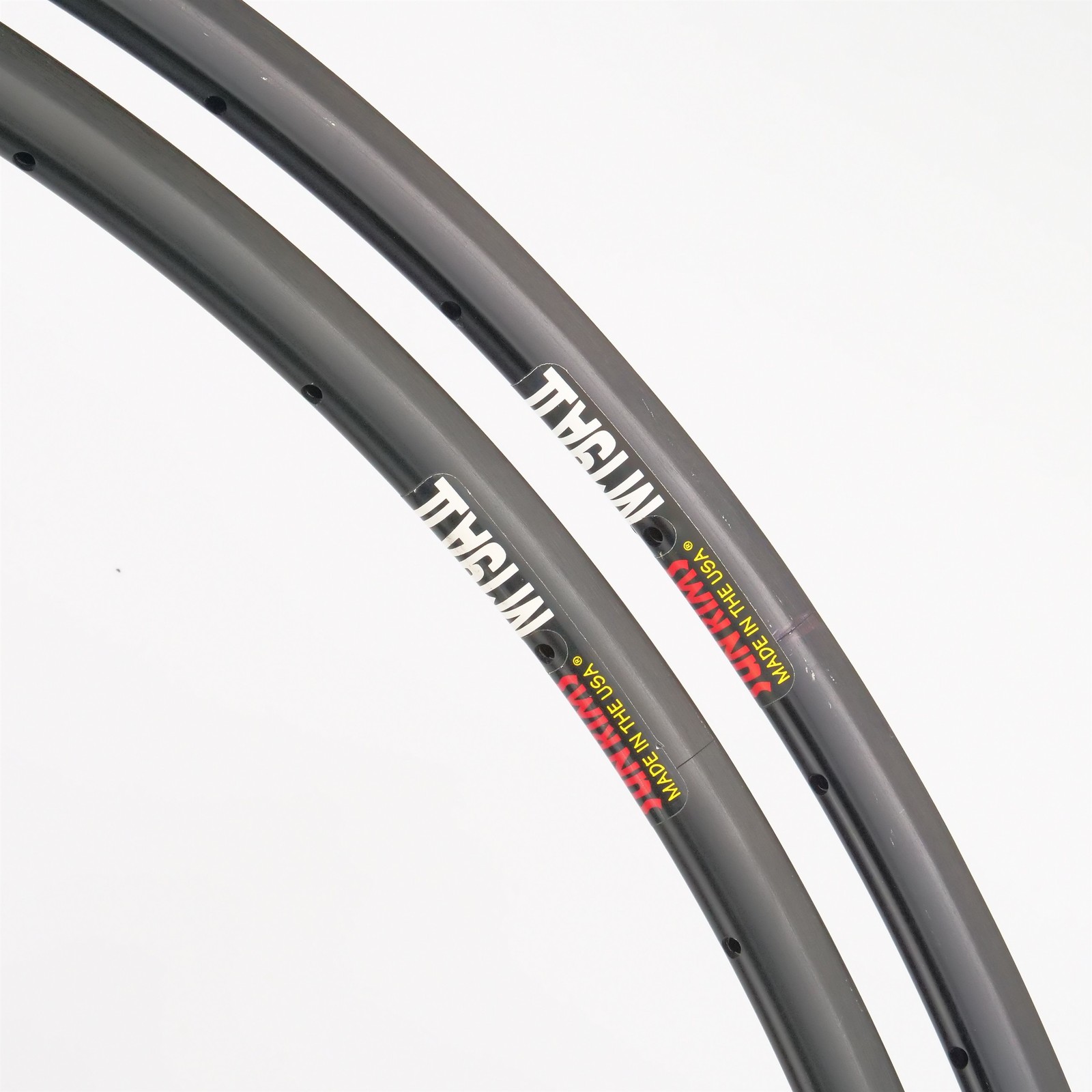 NOS Sun M19A Tubular Rims Pair 700c 28h Rim Brake Black Vintage