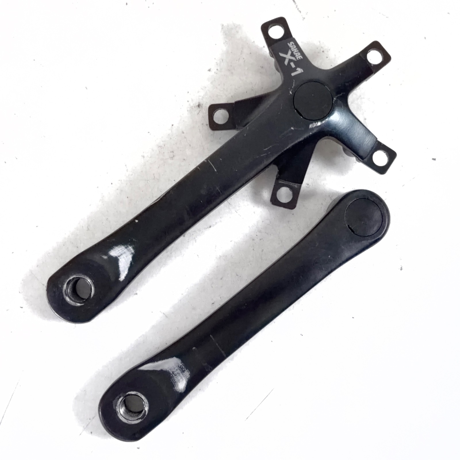 Sakae Japan Vintage X-1 Triple Crankset 110/74 BCD 175mm Arms Square Taper Black
