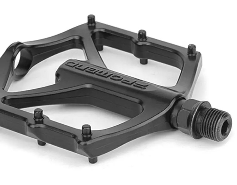 Bicycle Aluminum Flat pedals 9/16 Studded Road Gravel Mountain Bike Bmx Black