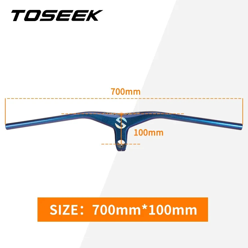 660-800mm Mountain Bike Carbon Integrated Handlebar and Stem 28.6mm 17Degree