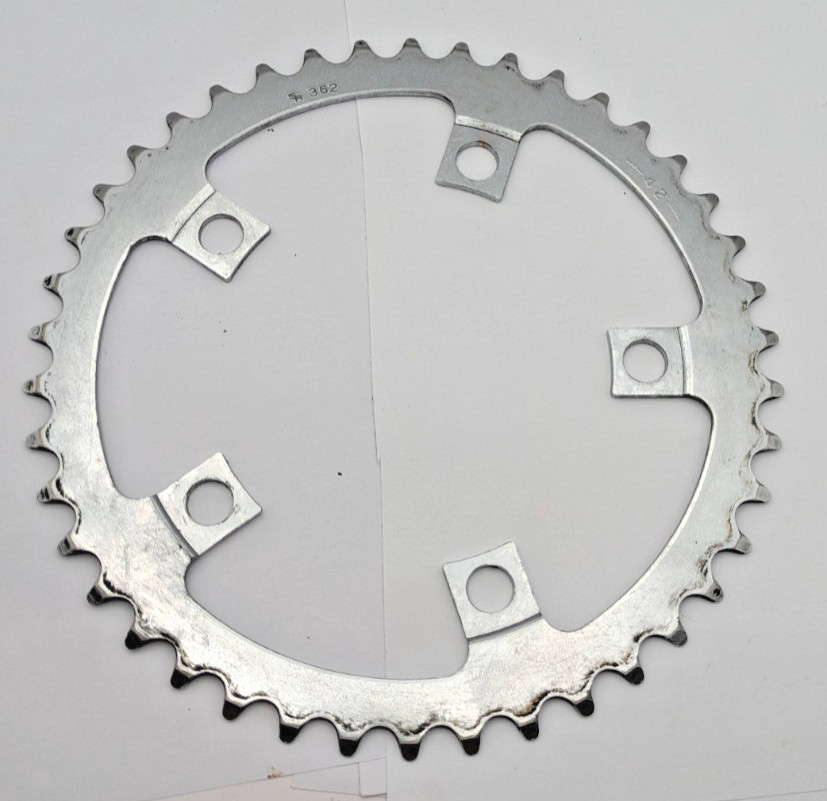 SAKAE SR 362 42 TOOTH 42T CHAINRING 110MM BCD SILVER 5-ARM COMPACT CRANKSET