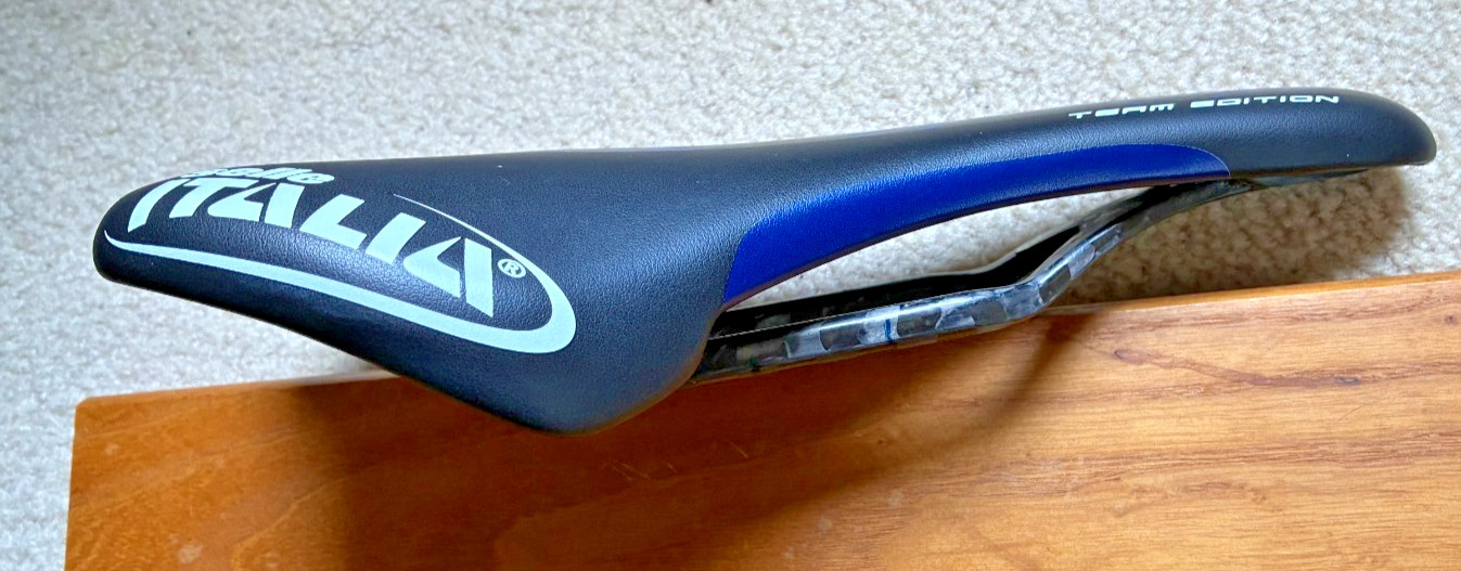 Selle Italia Team Edition Saddle 132mm Carbon Rails Blue/black Pro Team
