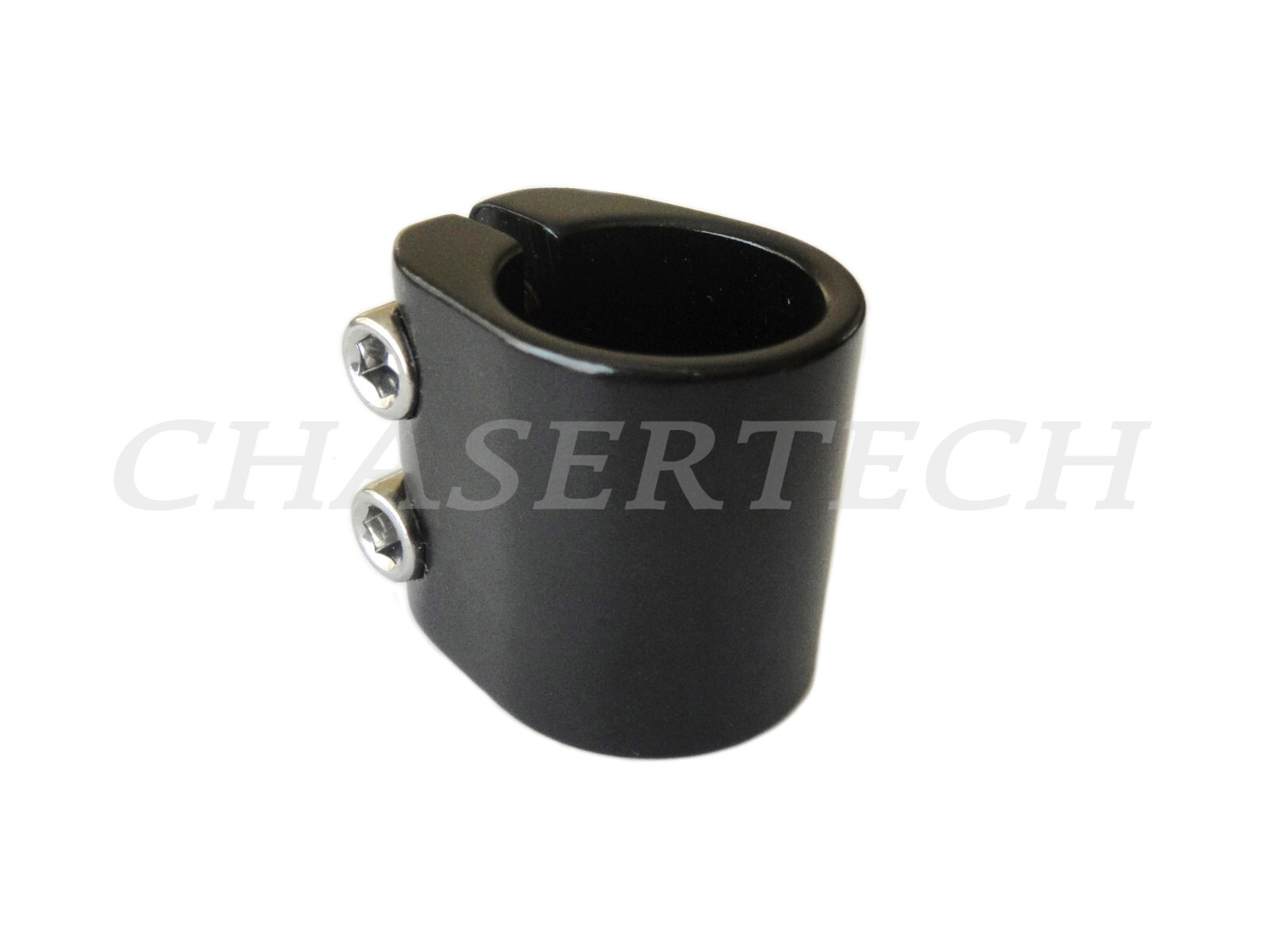 BMX Bike Seat Post Clamp 1-1/8″ 28.6mm High Stack Double Bolts Black