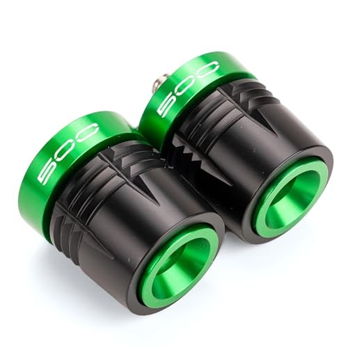 Motorcycle Handle Bar Ends Grips Plug Sliders Handlebar Grips Cap Green