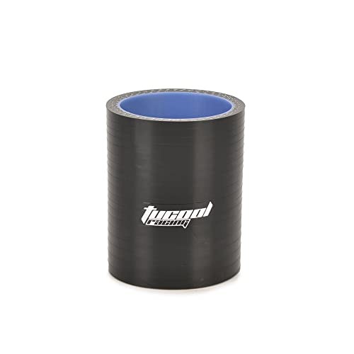 4-Ply Reinforced High Performance 1.75″ ID Straight Coupler Silicone 45mm Black
